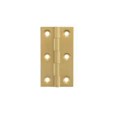 Click Here To Enlarge This Photo Of MHBH64SB - Millhouse Brass Cabinet Butt Hinges 64mm x 35mm x 2mm - Satin Brass