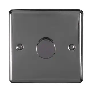 EN1DLEDBN - Eurolite 1 Gang 400W/LED 2Way Dimmer Switch Black Nickel (Enhance Range)