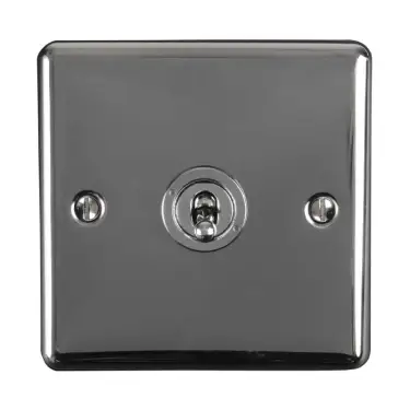 Click Here To Enlarge This Photo Of ENT1SWBN - Eurolite 1 Gang 10Amp 2Way Toggle Switch Black Nickel (Enhance Range)