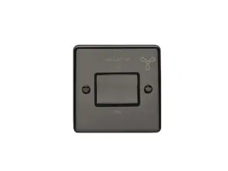ENFSWBNB - Eurolite 6Amp Fan Isolator Switch Black Nickel with Black Trim (Enhance Range)