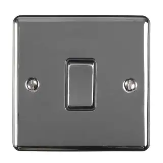 ENINTBNB - Eurolite 1 Gang 10Amp Intermediate Switch Black Nickel with Black Trim (Enhance Range)