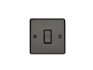 EN20ASWBNB - Eurolite 1 Gang 20Amp DP Switch Black Nickel with Black Trim (Enhance Range)