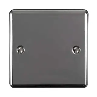 EN1BBN - Eurolite Single Blank Plate Black Nickel (Enhance Range)