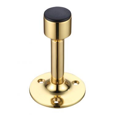 Click Here To Enlarge This Photo Of FB16 - Zoo Hardware Fulton & Bray Wall Mounted Door Stop (87mm Projection) Polished Brass