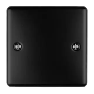 EN1BMBB - Eurolite Single Blank Plate Matt Black (Enhance Range)