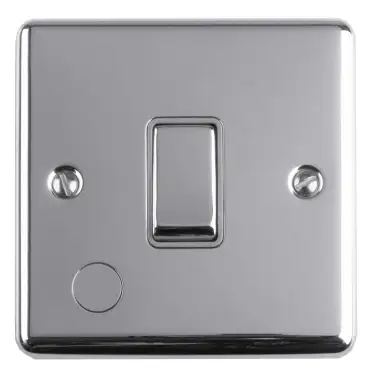 Click Here To Enlarge This Photo Of ENUSWFPCG - Eurolite 13Amp Unswitched Fuse Spur Polished Chrome with Grey Trim (Enhance Range)