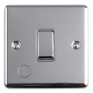 ENUSWFPCG - Eurolite 13Amp Unswitched Fuse Spur Polished Chrome with Grey Trim (Enhance Range)