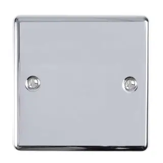 EN1BPC - Eurolite Single Blank Plate Polished Chrome (Enhance Range)
