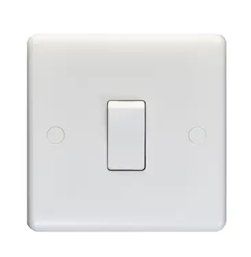 Click Here To Enlarge This Photo Of PL3130 - Eurolite Enhance White Plastic 10Amp Intermediate Switch