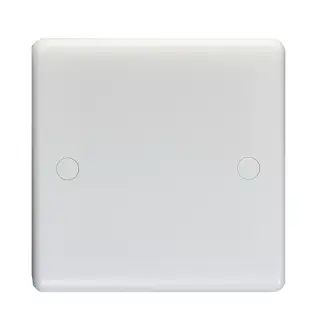 PL4011 - Eurolite Enhance White Plastic 1 Gang Blank plate