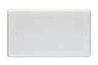 PL4012 - Eurolite Enhance White Plastic 2 Gang Blank plate