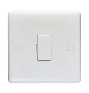 PL4130 - Eurolite Enhance White Plastic 13Amp Un-Switched Fused Spur Unit
