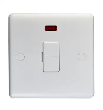 Click Here To Enlarge This Photo Of PL4131 - Eurolite Enhance White Plastic 13Amp Fused Spur Unit with Neon Indicator
