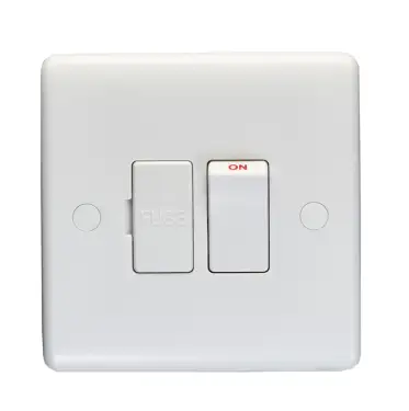 Click Here To Enlarge This Photo Of PL4190 - Eurolite Enhance White Plastic 13Amp Switched Fused Spur Unit