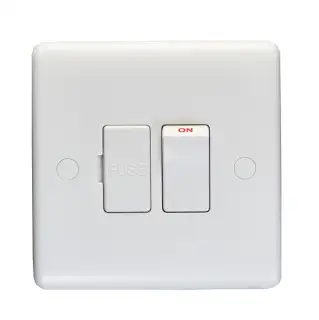 PL4190 - Eurolite Enhance White Plastic 13Amp Switched Fused Spur Unit