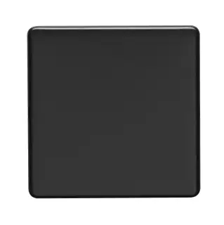 ECMB1B - Eurolite Single Blank Plate on 3mm Flat Concealed Matt Black Plate
