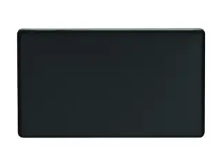 ECMB2B - Eurolite Double Blank Plate on 3mm Flat Concealed Matt Black Plate
