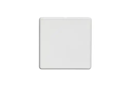 Click Here To Enlarge This Photo Of ECW1B - Eurolite Single Blank Plate on 3mm Flat Concealed Matt White Plate