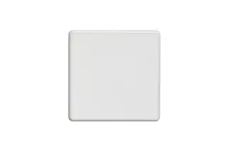 ECW1B - Eurolite Single Blank Plate on 3mm Flat Concealed Matt White Plate