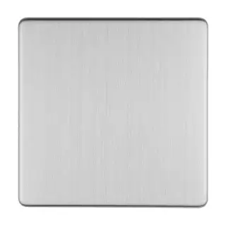 ECSS1B - Eurolite Single Blank Plate on 3mm Flat Concealed Satin Stainless Plate