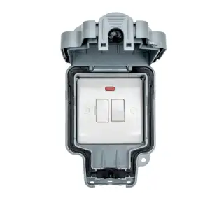 WP4191 - Eurolite External Weatherproof Switched Connection Unit & Neon IP66