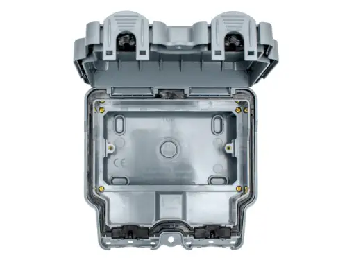 Click Here To Enlarge This Photo Of WP8623 - Eurolite External Weatherproof IP66 2 Gang Enclosure