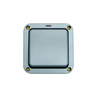 Click Here To Enlarge This Photo Of WP3012 - Eurolite 20Amp 1 Gang 2 Way Switch with Neon IP66