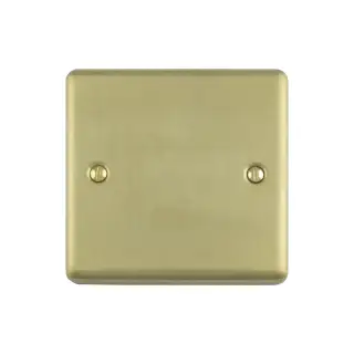 EN1BSBB - Eurolite Single Blank Plate Satin Brass (Enhance Range)