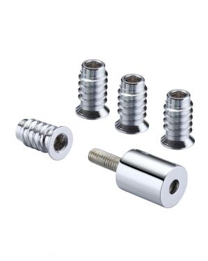 Click Here To Enlarge This Photo Of FB319CPBP - Zoo Hardware Fulton & Bray Roller Sash Stops 19mm (2 x Stops + 4 x Ferrules) Polished Chrome