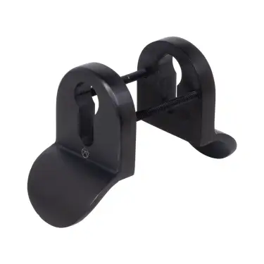Click Here To Enlarge This Photo Of BLU Performance CP76 Euro Profile Cylinder Pull Set Back-to-Back, Up to 50mm Door Thickness, 316 Cast Stainless Steel, Matt Black Lacquer Finish (CP76-MBL)