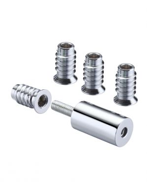 Click Here To Enlarge This Photo Of FB31CPBP - Zoo Hardware Fulton & Bray Roller Sash Stops 29mm (2 x Stops + 4 x Ferrules) Polished Chrome
