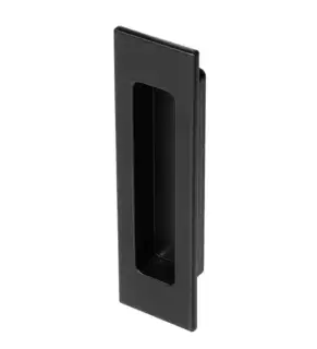 BLU Performance FP122 Glue Fix Rectangular Flush Pull&comma; 122 x 34 x 16mm&comma; 316 Stainless Steel in a Matt Black Lacquer Finish &lpar;FP122-MBL&rpar;