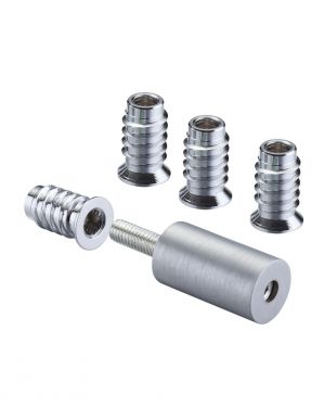 Click Here To Enlarge This Photo Of FB31SCBP - Zoo Hardware Fulton & Bray Roller Sash Stops 29mm (2 x Stops + 4 x Ferrules) Satin Chrome