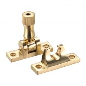 FB32LCK - Zoo Hardware Fulton & Bray Brighton Pattern Sash Fastener (Locking) Polished Brass