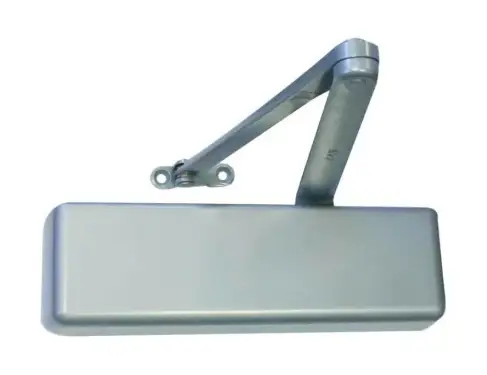 Click Here To Enlarge This Photo Of LCN 4011.US28.RH Heavy Duty EN.1-4 Overhead Door Closer (Pull Side) with Backcheck & Plastic Cover - Silver (Right Hand)
