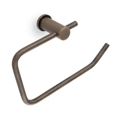 Click Here To Enlarge This Photo Of AW454AB - Alexander & Wilks Brunel Plain Toilet Roll Holder - Antique Brass