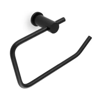 AW454BL - Alexander & Wilks Brunel Plain Toilet Roll Holder - Matt Black