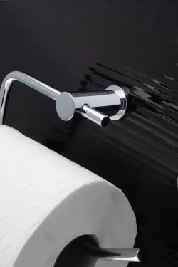 Click Here To Enlarge This Photo Of AW454PC - Alexander & Wilks Brunel Plain Toilet Roll Holder - Polished Chrome