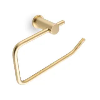 AW454SBPVD - Alexander & Wilks Brunel Plain Toilet Roll Holder - Satin Brass PVD