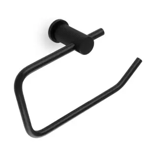 AW452BL - Alexander & Wilks Brunel Reeded Toilet Roll Holder - Matt Black