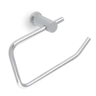 AW452PC - Alexander & Wilks Brunel Reeded Toilet Roll Holder - Polished Chrome