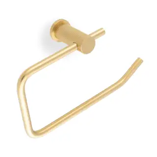 AW452SBPVD - Alexander & Wilks Brunel Reeded Toilet Roll Holder - Satin Brass PVD