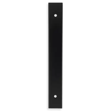 Click Here To Enlarge This Photo Of AWBP128BL - Alexander & Wilks Rectangular Cabinet Pull Backplate 168mm x 22mm (128mm c/c) - Matt Black