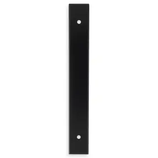 AWBP128BL - Alexander & Wilks Rectangular Cabinet Pull Backplate 168mm x 22mm (128mm c/c) - Matt Black