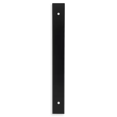 Click Here To Enlarge This Photo Of AWBP160BL - Alexander & Wilks Rectangular Cabinet Pull Backplate 200mm x 22mm (160mm c/c) - Matt Black