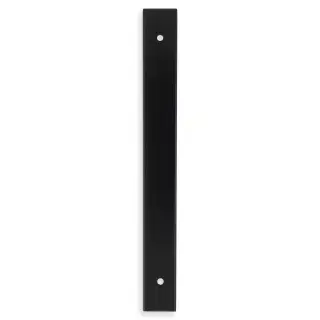 AWBP160BL - Alexander & Wilks Rectangular Cabinet Pull Backplate 200mm x 22mm (160mm c/c) - Matt Black
