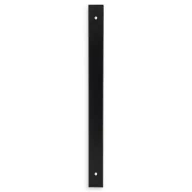 Click Here To Enlarge This Photo Of AWBP224BL - Alexander & Wilks Rectangular Cabinet Pull Backplate 264mm x 22mm (224mm c/c) - Matt Black