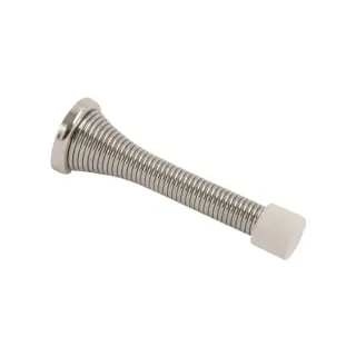 8778 - Chase Hardware Polished Chrome Steel Spring Door Stop 3''