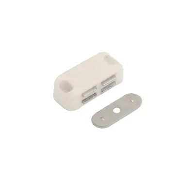 Click Here To Enlarge This Photo Of 8261 - Chase Hardware White Single Magnetic Catch (4kg)