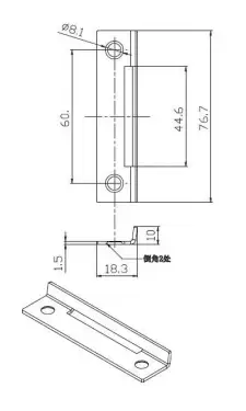 Click Here To Enlarge This Photo Of NS.G Newstar Strike Plate for Rim Budget Lock